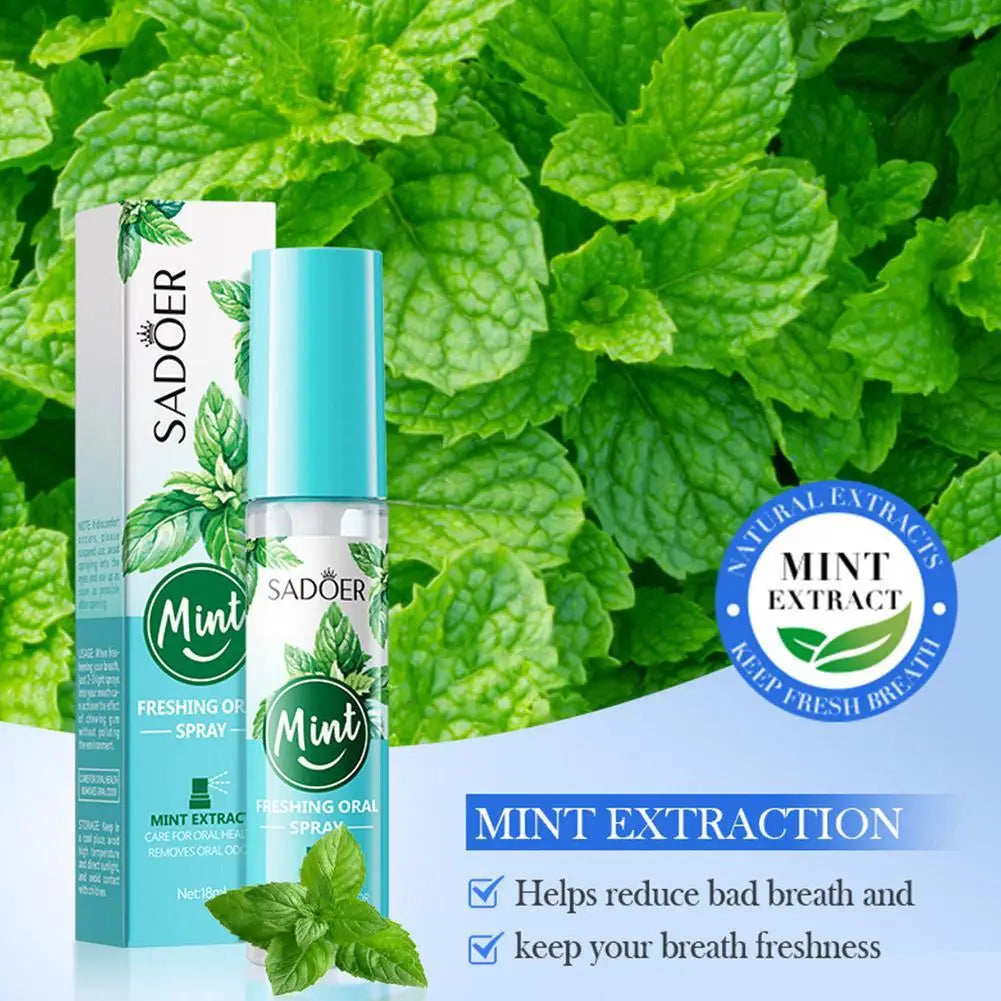  SADOER 1PCS Protable Fragrance Lemon Oral Fresh Mouth Breath Spray Fresh Bad Breath Spray No Eliminate Alcohol N9A8