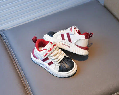 Children's Breathable Sports Shoes  Spring Autumn New Boys Girls Soft Soled Anti -Slip Leather Shoes Baby Kids Running Shoe