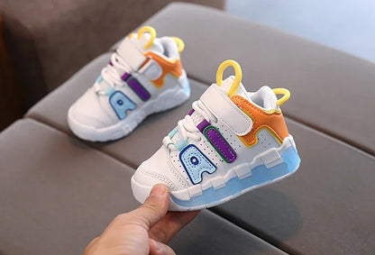 Girls Boys Sports Shoes Baby Shoes Toddler Non-slip Sneakers Casual Soft Shoes for Children Girls Baby Kids Outdoor Shoes