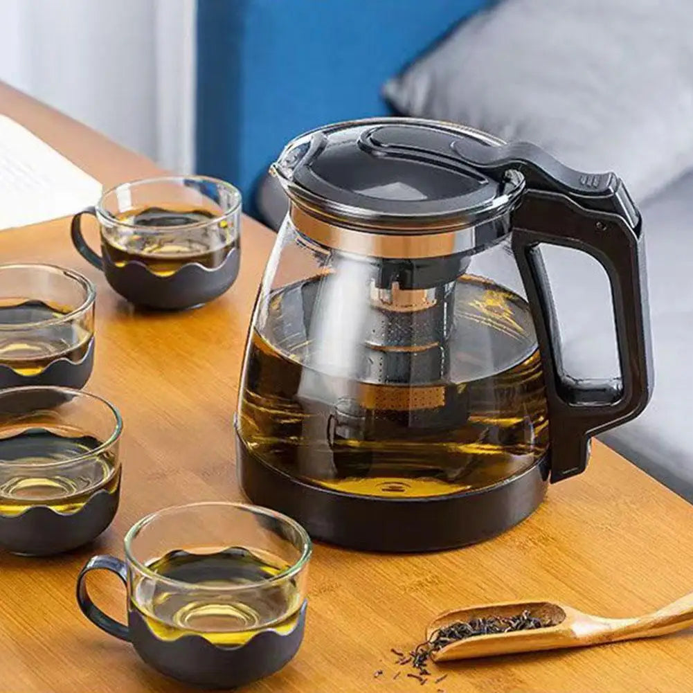 Glass Teapot with Tea Strainer Large Capacity Water Container Chinese Traditional Kung Fu Teaware Tea And Water Separation