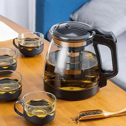 Glass Teapot with Tea Strainer Large Capacity Water Container Chinese Traditional Kung Fu Teaware Tea And Water Separation