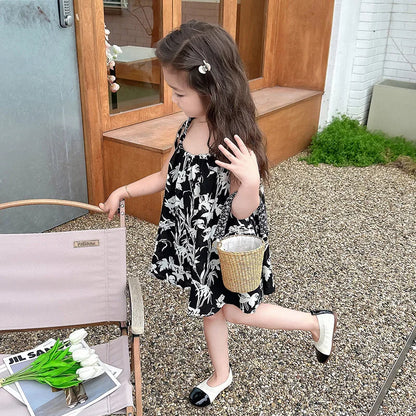 Girls' Dresses, Summer Children's Skirts, New Style Princess Style, Cool Summer Clothes for Babies, Suspender Skirts