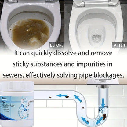 Anti-Clog Drain Pipe Cleaner Fast-Acting Hair & Grease Dissolver Safe for Pipes Kitchen Bathroom Septic, Toilet Bowl Cleaner