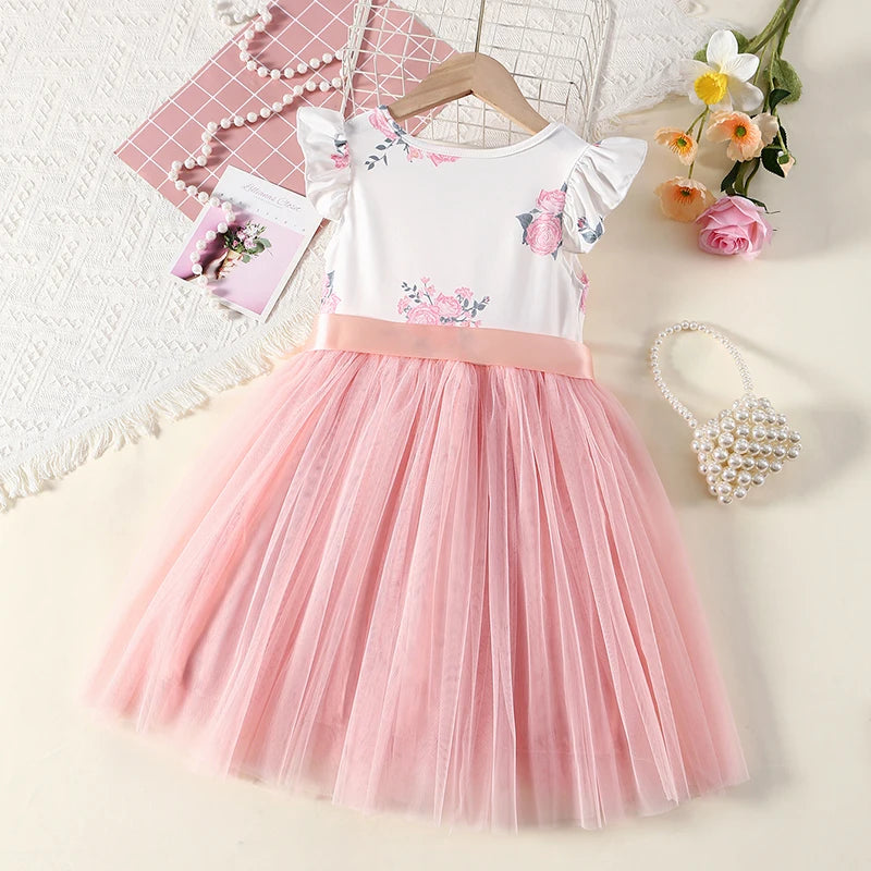 Girls' Casual Dress Princess Dress Gorgeous Dress Christmas Birthday Party Wedding Daily Casual Dress Age 3-8 Years Old