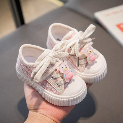 Spring Autumn Fashion Kids Canvas Shoes Casual Sport Boys Girls Sneakers Shoes Soft Rubber Sole Flat Children Canvas Shoes 21-26