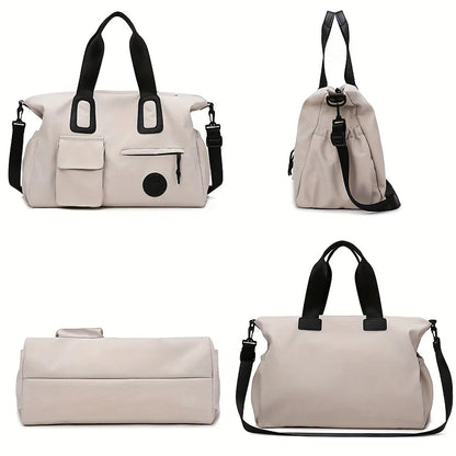 Large capacity travel handbag, lightweight luggage that can be carried around, shoulder strap fitness bag