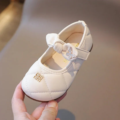Toddler Little Girl Mary Jane Dress Shoes Ballet Flats for Kids Girl Party School Shoes Bowknot Princess Shoes 21-30