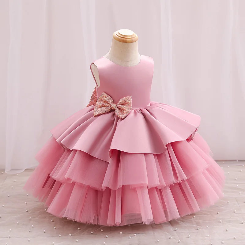 Girls Elegant Dresses Summer Kids Dress For Girls Wedding Bridesmaid Dress Toddler Girls Princess Dress Children Evening Party