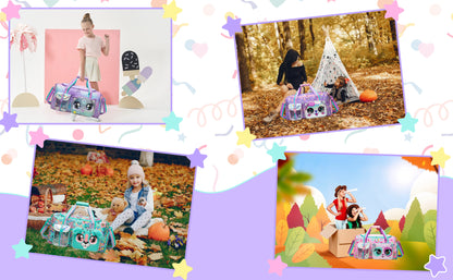 Girls Travel Duffle Bag with Shoe Compartment Sports Duffel   Pack Travel Luggage Handbag Outdoor Camping