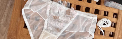 Summer Minimizer Bra Large Bust Rabbit Ear Cup Retro Lace Bralette Beachwear Light Support Anti-Sagging Comfort AU TK HOT MOYISU