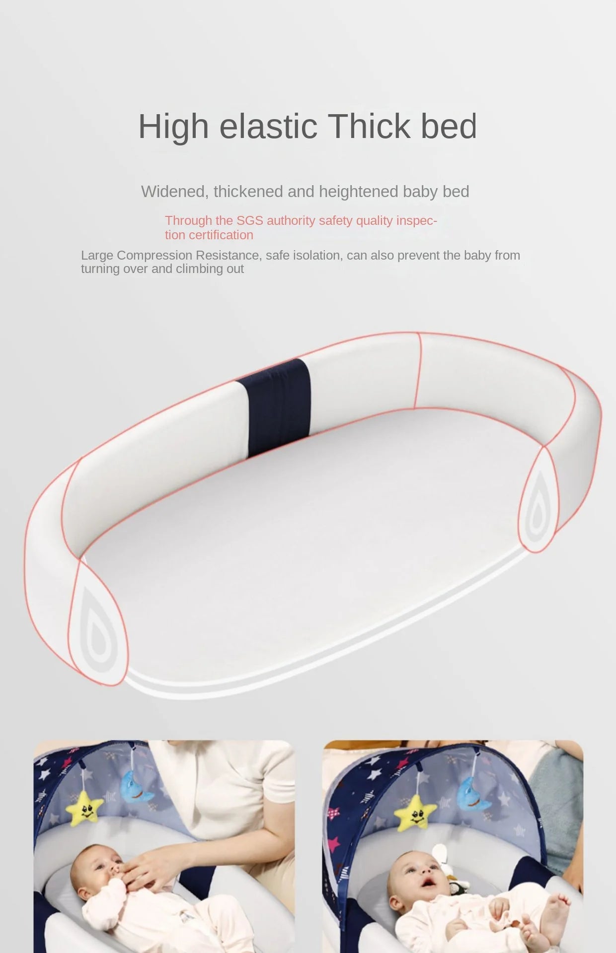 Lazychild Baby Bed In Bed Foldable Portable Newborn Sleeper Bionic Bb Bed Bed Anti Pressure Portable Cot Cunas Para El Bebe