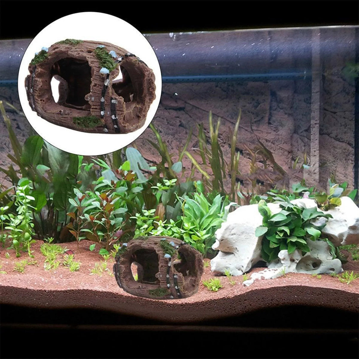 Fish Tank Artificial Bridge Resin Landscape Decoration Bridge Aquarium Equipment Accessories Ornament Cave Aquatic Pet Fish (Available)