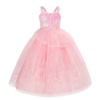 2025 Girl Princess Dress Carnival Party Princess Dress Birthday Party Dress Children's Pink Cute Dress Girl's Party Dress 2-12Y