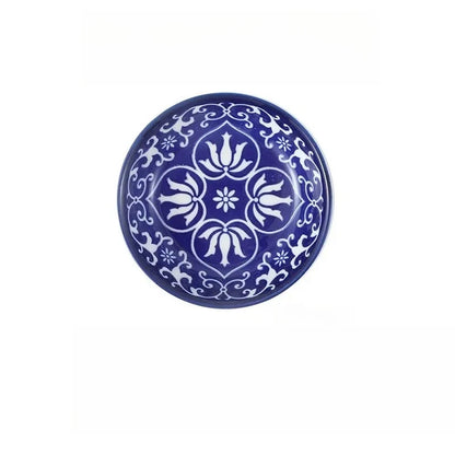 Bohemian Ceramic Condiment Dishes Set Sauce Plates Bowls  Spice Plates for Home  Restaurant Sushi Bar Parties Picnics Camping
