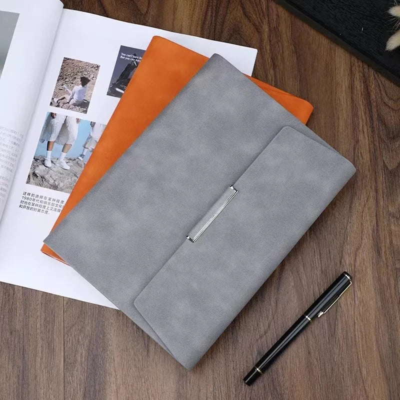 A5 Binder Refillable Planner Faux Leather Notebook Journal with Card Pen Holder Outdoor Journal Planner Agenda DIY Birthday Gift