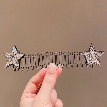 Camellia Hair Comb Invisible Bangs Hair Clip Tidy Artifact Hair pin Girls Hairpin Women Tools Fixed Inser Comb Hair Accessories