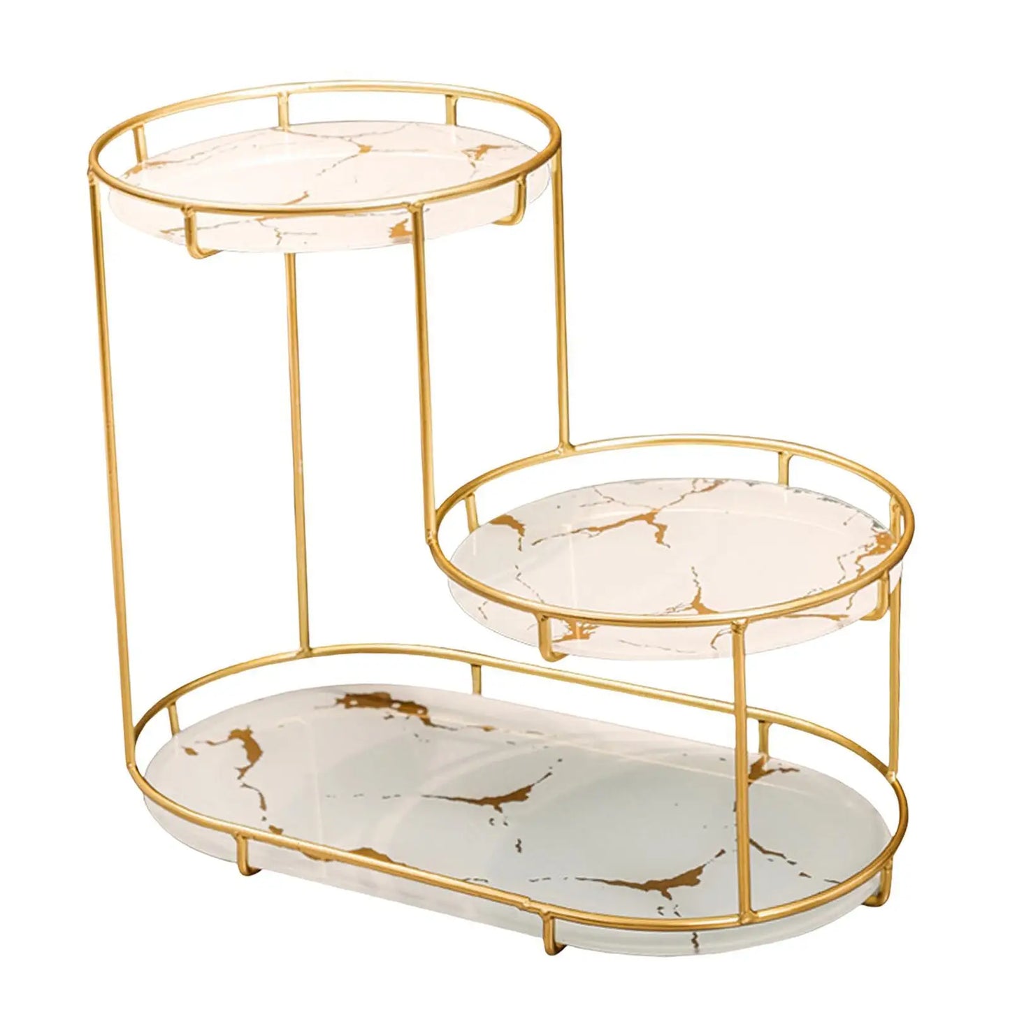 Cosmetic Decorative Tray three tier Perfume Organiser for Bathroom Decor