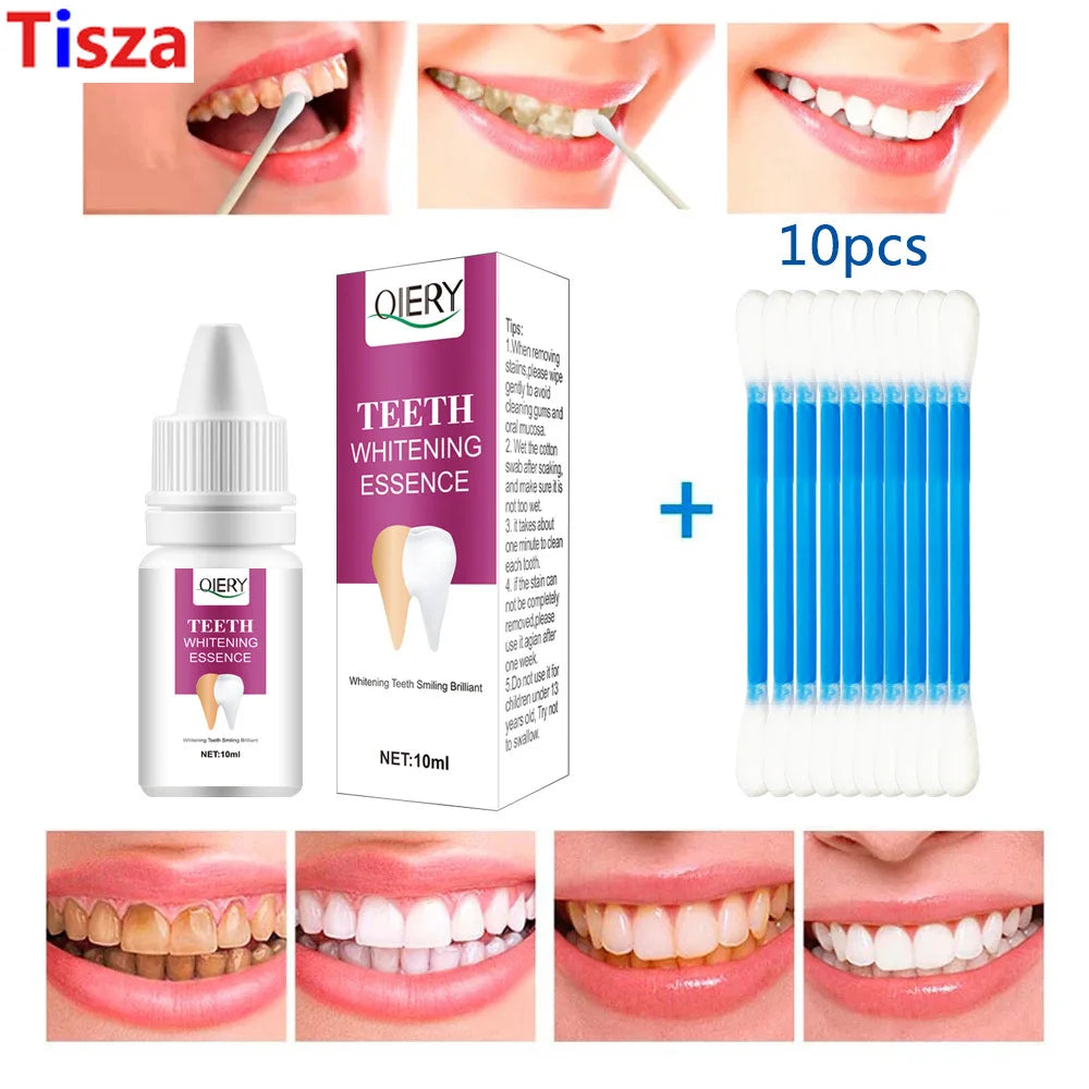Whitening teeth Remove yellow , black spots, stains,  whitening essence powder, dental instruments, beauty liquid
