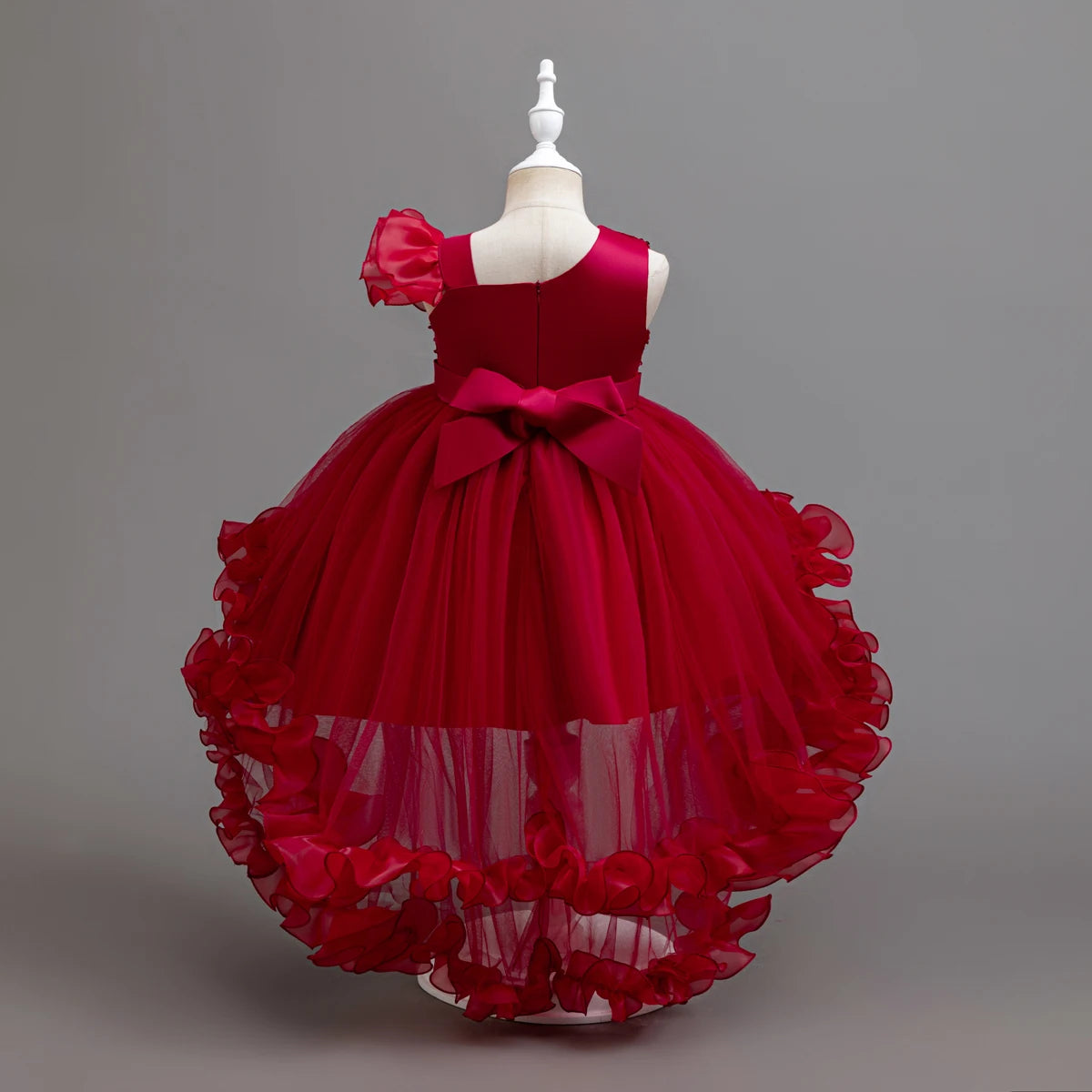 Flower Girl Party Dresses Wedding Birthday Trailing Princess Dress For Kids Graduation Pageant Bridesmaid Kids Costume