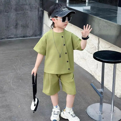 Boys 7 Kids Set Boy's Suit Child Outfit Boys' Summer Shirts Fashion Children Casual Clothes 4 Clothing Toddler Boy