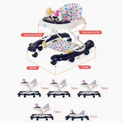 Baby Walker for Toddlers: Anti-Bowleg, Anti-Rollover, Multi-Functional – Pushable & Seatable, Suitable for Boys & Girls