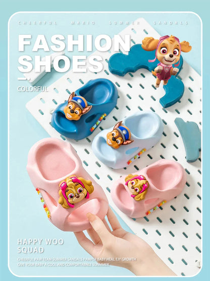 Children's Anime Slides | Boys & Girls Outdoor Non-Slip Soft Soled Sandals & Home Slippers – PAW Patrol