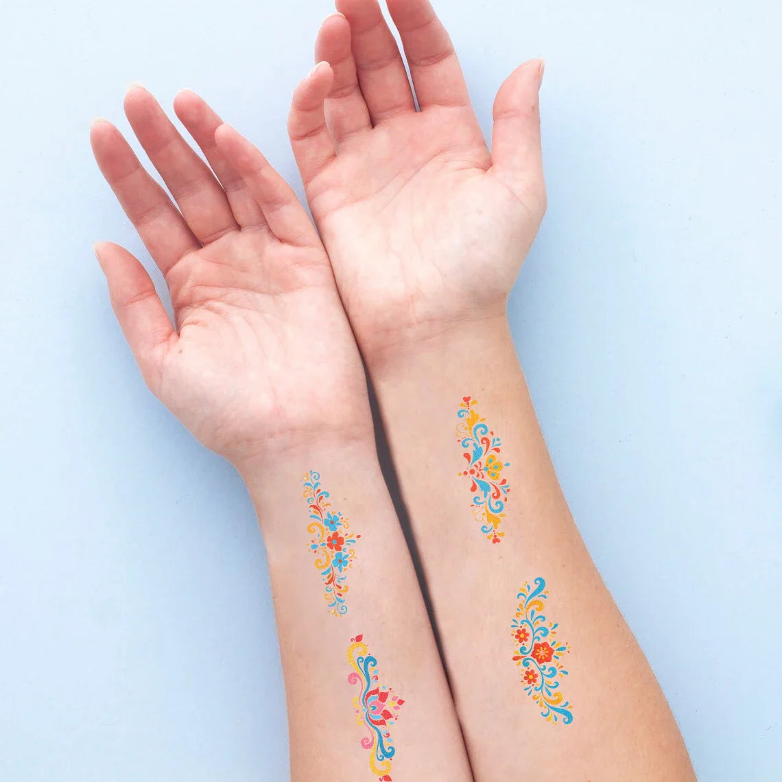 10 sheets Dunhuang eyebrow tattoo stickers ancient style Hanfu waterproof performance face forehead printed tattoo stickers