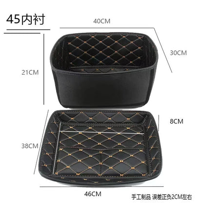 For 28L 36L 45L 55L 65L 80L 100L Aluminum Alloy Trunk Case Liner Luggage Box Inner Container Tail Case PU Leather Lining Bag