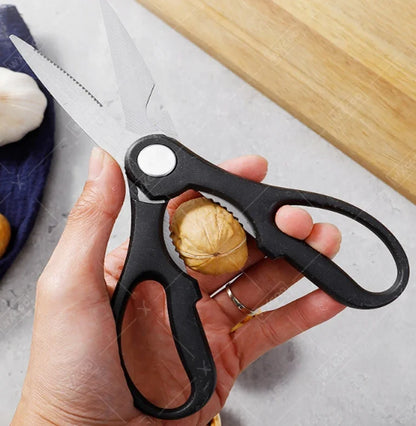 Stainless Steel Kitchen Scissors MultiFunction Chicken Bone Scissors for Cutting Fish Meat Vegetables Effort-Saving BBQ Scissors