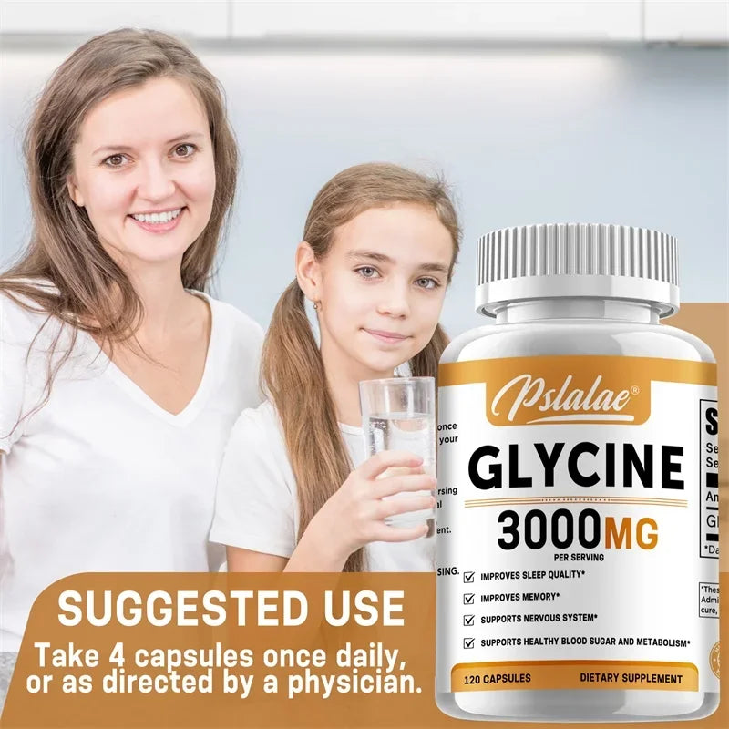 Glycine Supplement - Improve Sleep Quality and Suppress Appetite, Promote Deep Sleep