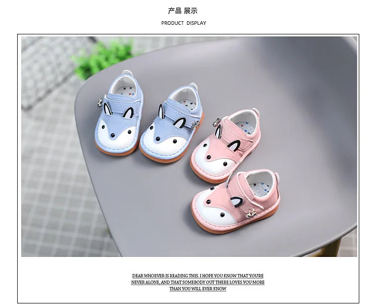 Kawaii Casual Shoe Childrens Shoes Squeaky Baby Shoes Soft Sole Infant Walking Shoes for Boys Girls 1 2 3 Years Old Breathable
