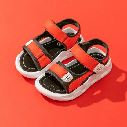 Summer Baby Sandals Solid Color Baby Boy Sandals Soft Sole Anti-slip Boys Girls Sandals Toddler Baby Shoes Beach