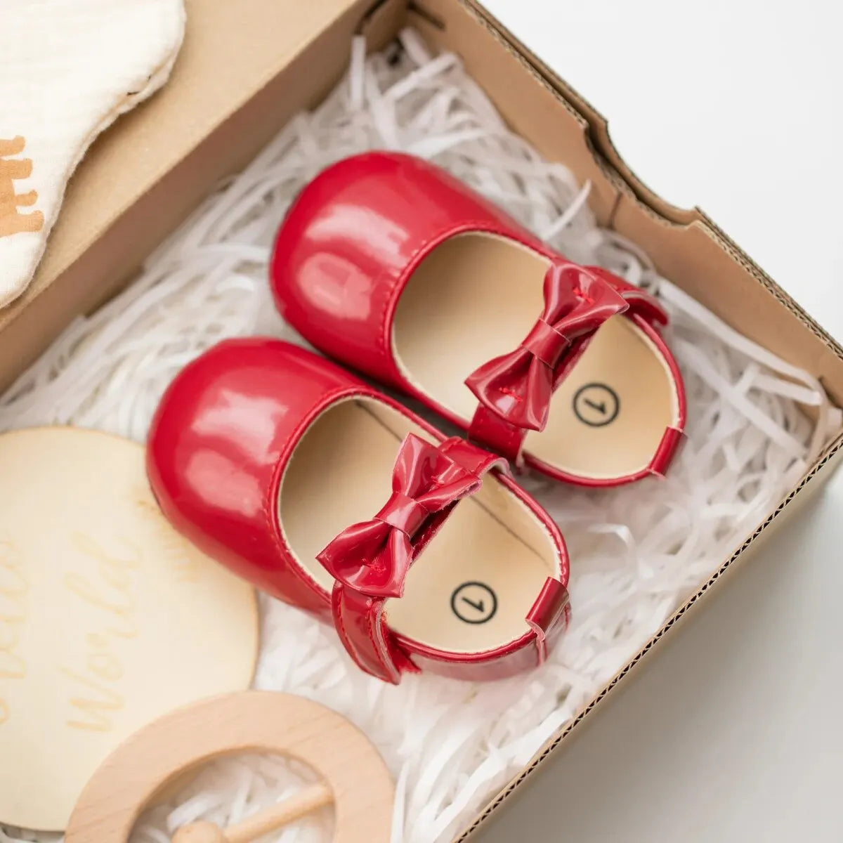 Baby Girls Shoes Bowknot Princess Dress Shoes PU Anti-slip Soft Sole Infant First Walkers Newborn Crib Baby Shoes
