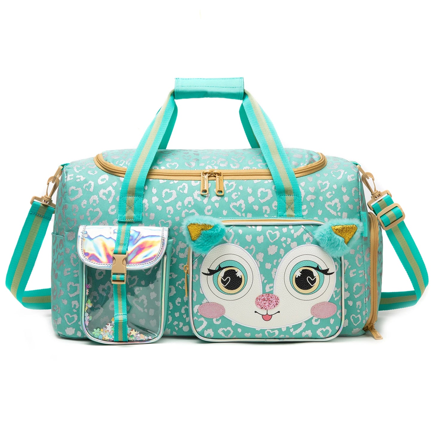 Girls Travel Duffle Bag with Shoe Compartment Sports Duffel   Pack Travel Luggage Handbag Outdoor Camping