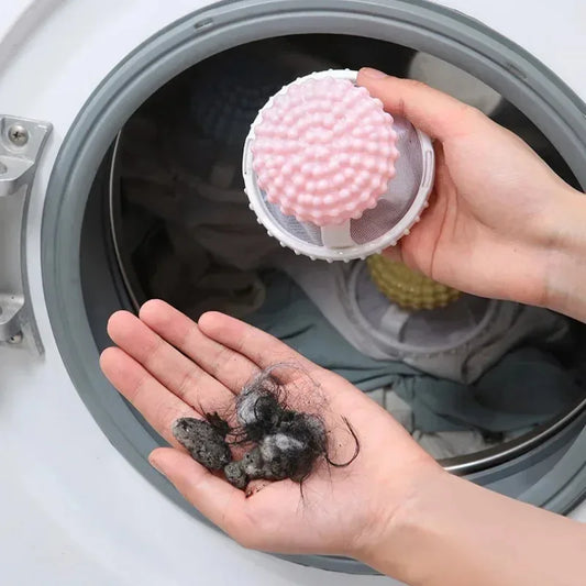 2-in-1 laundry ball hair removal machine, floating velvet filter bag, reusable laundry ball, clothes and hair cleaning tool