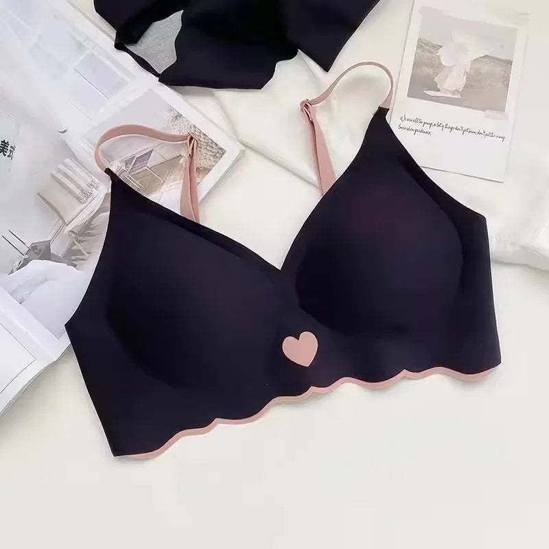 BH Bralette Top Women's Underwear No Steel Ring Pure Desire Comfortable Upper Support Sling Adjustable Beauty Back Bra for women