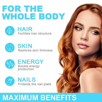Collagen Complex (Types I, II, III, V, X) - with Digestive Enzyme Blend, Non-GMO - 120 Capsules, for Men and Women
