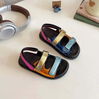 Children Shoes Hemp Rope Set Foot Beach Sandals Outdoor All-match Casual Slippers Large Size Baby Girl Shoes