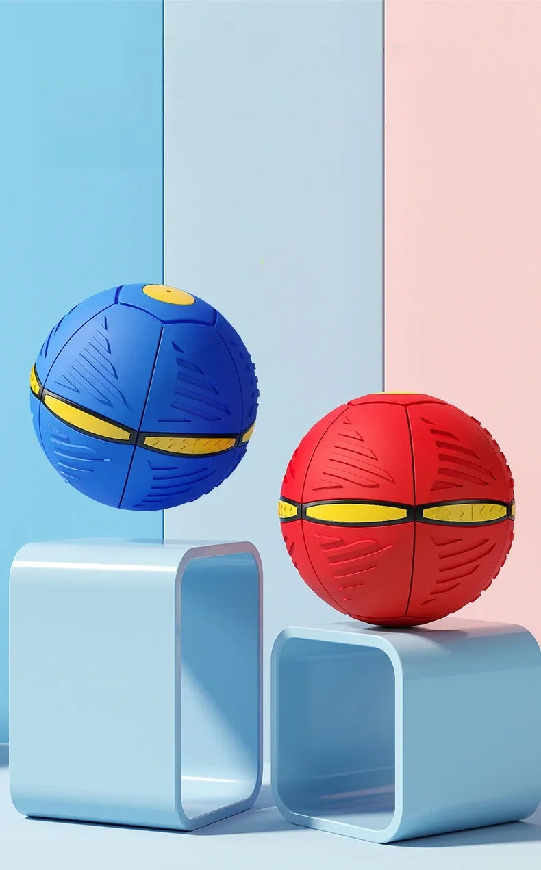 Blue Flying Saucer Ball Outdoor Parent Children Toy Foot Magic Deformation Foot Pressure Decompression Vent Ball