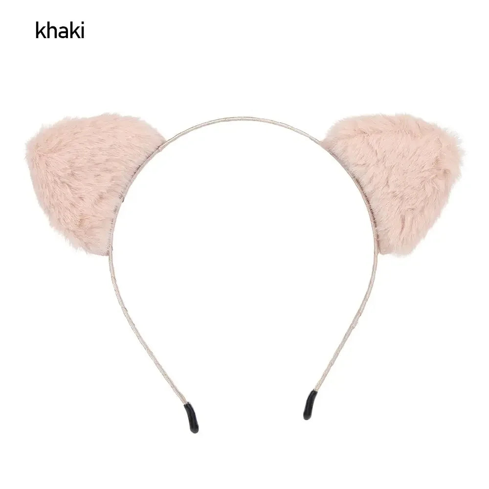 Cute Lace Cat Ears Headband Fancy Dress Hairband Women Girls Cosplay Headwear Masquerade Anime Costume Party