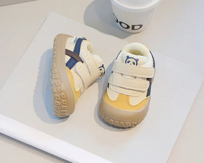 Baby Sneakers Warm Fur Inside Infant Shoes Autumn Winter Little Boys Girls Casual Shoes For Baby Pink, Yellow