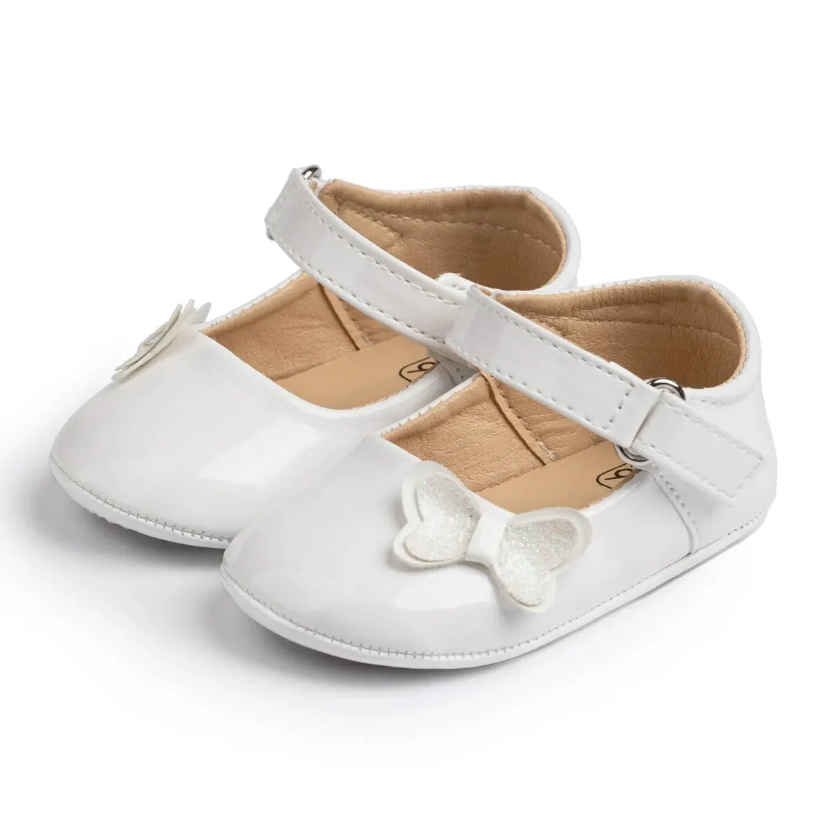 Meckior Baby Girl Shoes Newborn PU Leather Bowknot Dress Infants Shoes Rubber Non-Slip Toddler First Walker Baby Shoes Girls