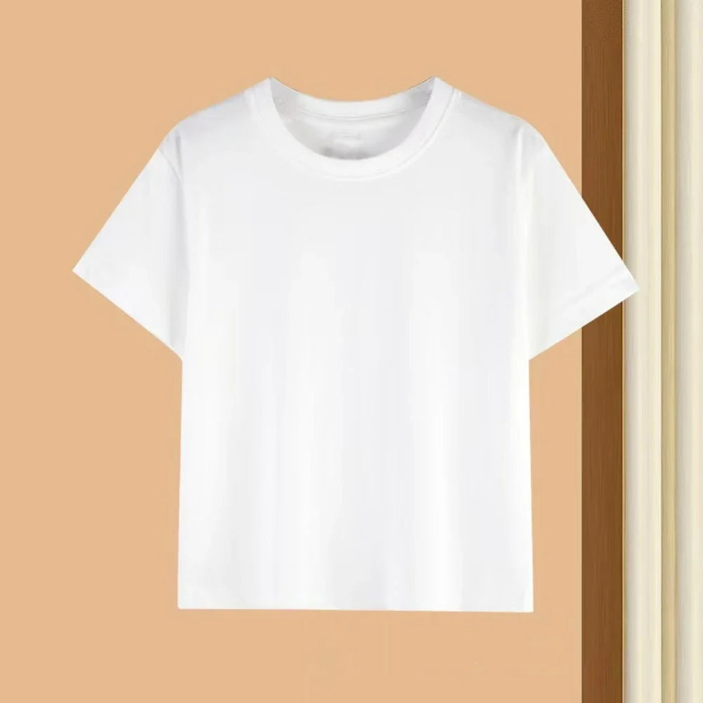 Summer Kids Clothes Streetwear Print Cartoon T Shirt Short Sleeve Baby Tops Tees Korean Boys Girls Clothes Y2k Cotton T Shirts