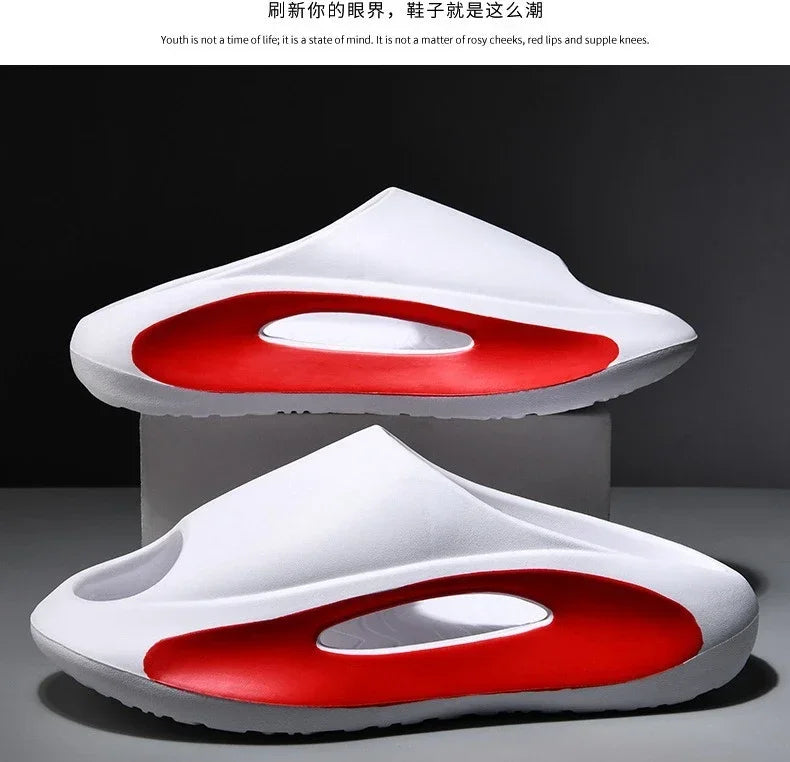 Men's Summer Slippers for Men Shoes Thick Sole Leisure 2024 New Style Suitable for Outdoor Wear Popular in Vietnam Beach Sandals