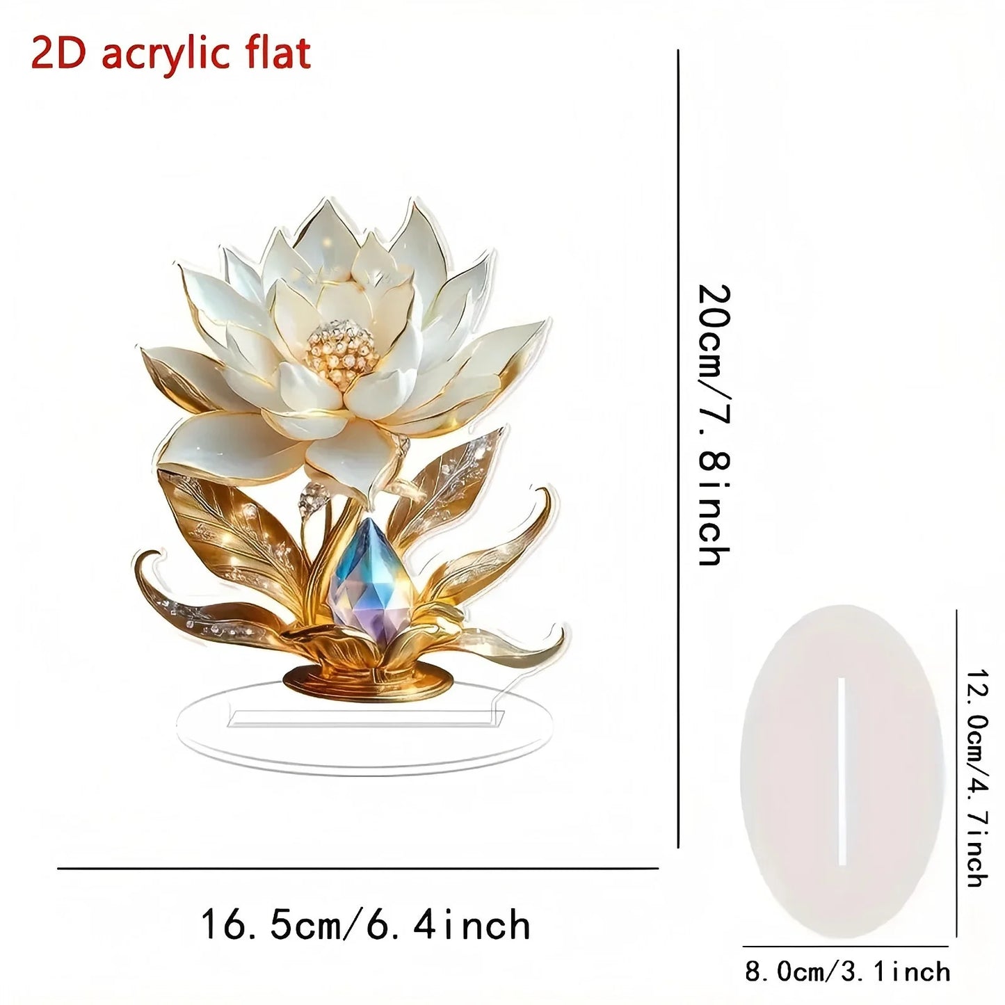 Acrylic Flower Decorations for Home Office Desk Enhance Visual Effects New Holiday Gift Ideas Artificial Blooming Plant Decor