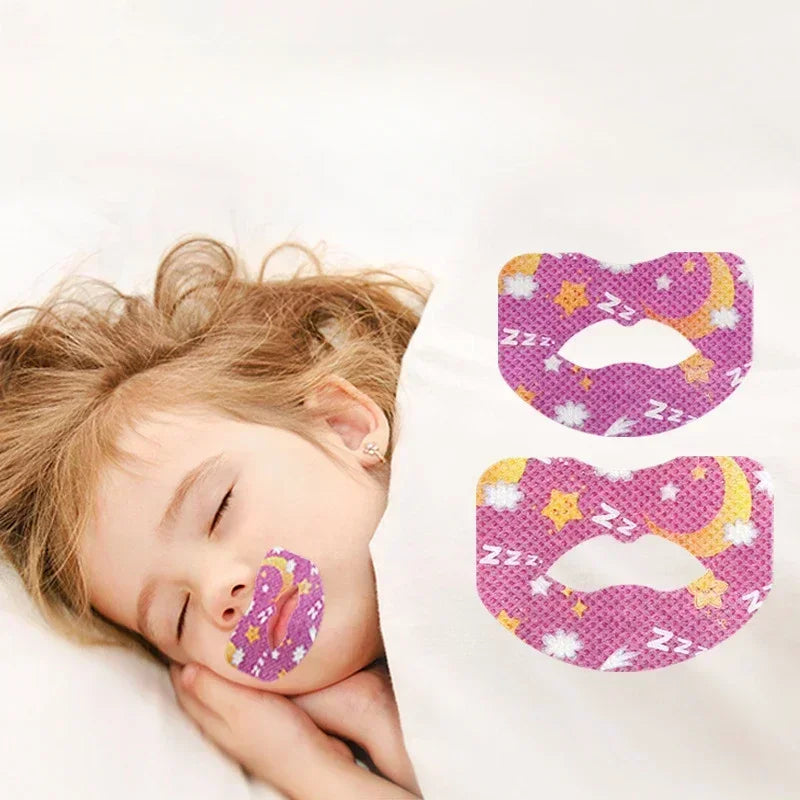 Children Anti-Snoring Stickers Mouth Correction Orthosis Tape Adult Night Sleep Lip Nose Breathing Improving Patch