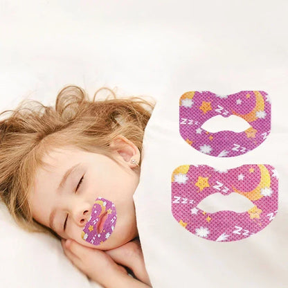 Children Anti-Snoring Stickers Mouth Correction Orthosis Tape Adult Night Sleep Lip Nose Breathing Improving Patch