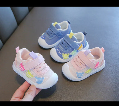 Baby Toddler Shoes Four Seasons Shoes 0 To 3 Years Old Baby Shoes Soft Bottom Non-slip Girls Boys Mesh Breathable Single Shoes