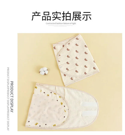 New Baby Swaddle Blanket 0-6 Months Strap Protect Belly Baby Sleeping Blanket Wrap for Newborn