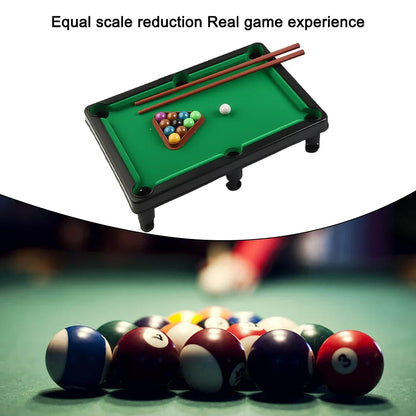 Pool Table Playset Top Game Table Cue Ball Tripod For Kids Adults Portable Interactive Stress Relief Family Fun Entertainment